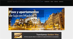 Desktop Screenshot of apartamentosdelujoenmadrid.com