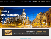 Tablet Screenshot of apartamentosdelujoenmadrid.com